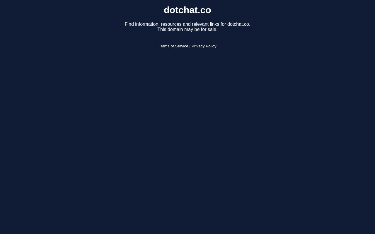DotChat官网截图