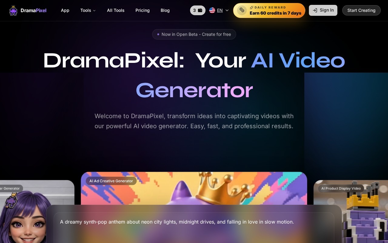 DramaPixel官网截图