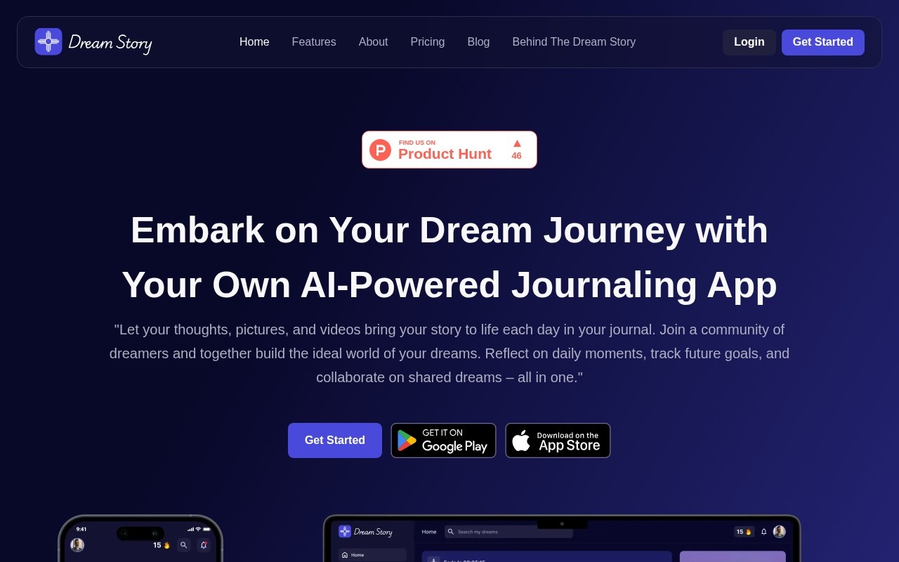 Dream Story官网截图
