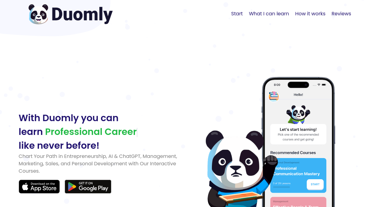 Duomly官网截图