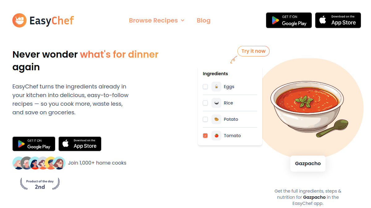 EasyChef官网截图