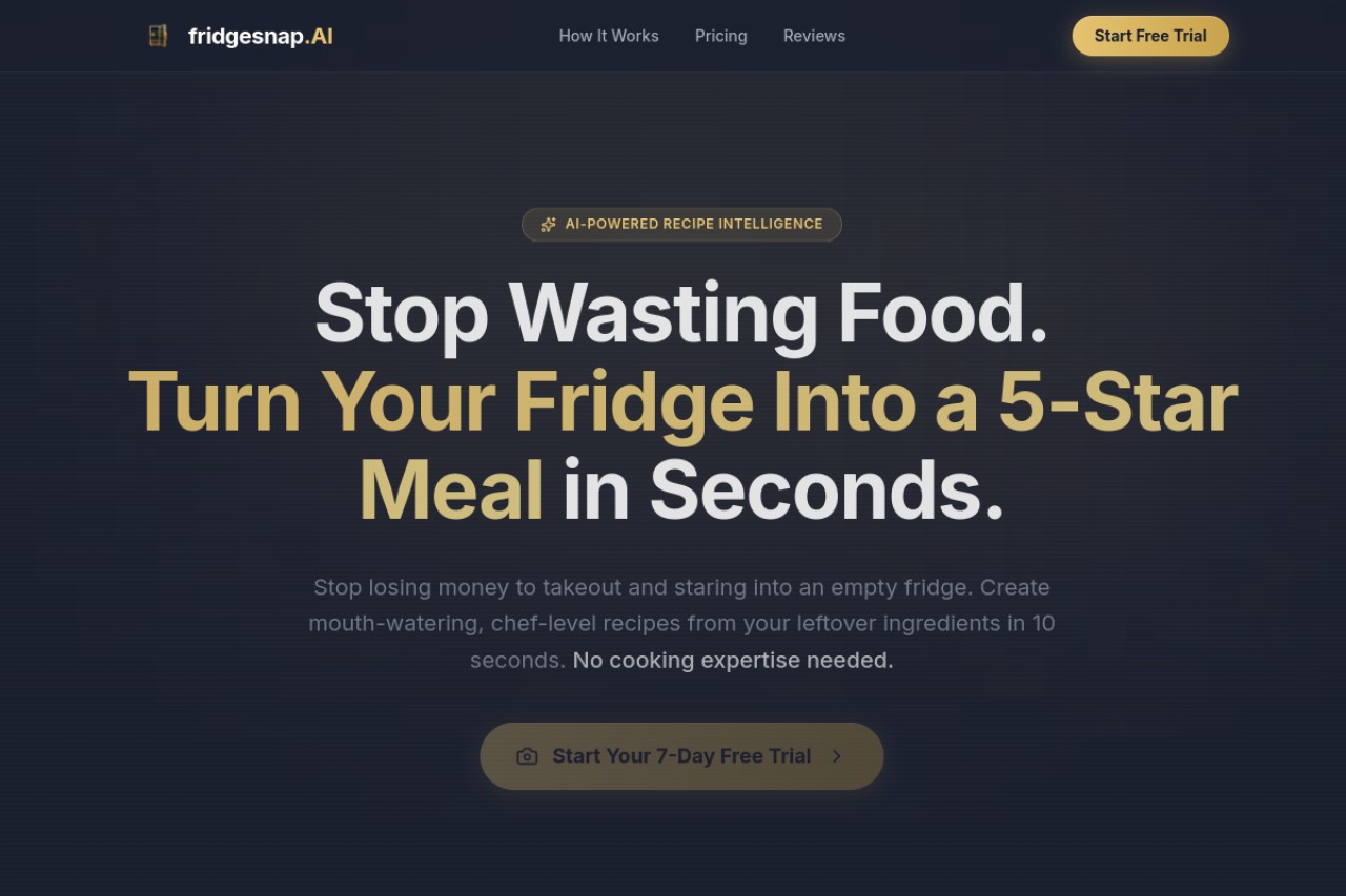 fridgesnap.AI官网截图