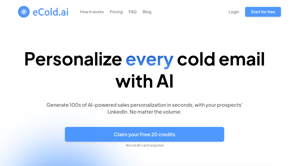 ECold.ai官网截图