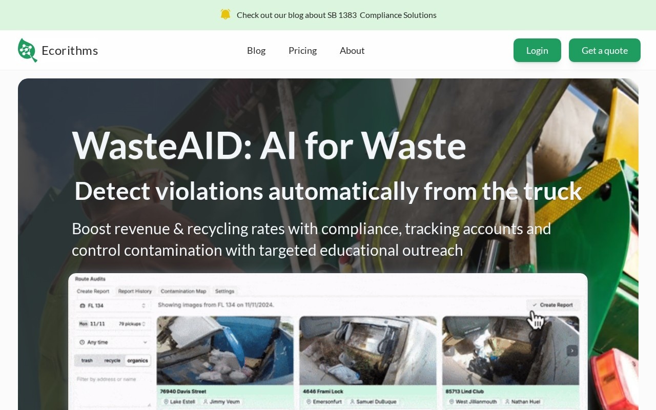 WasteAID官网截图