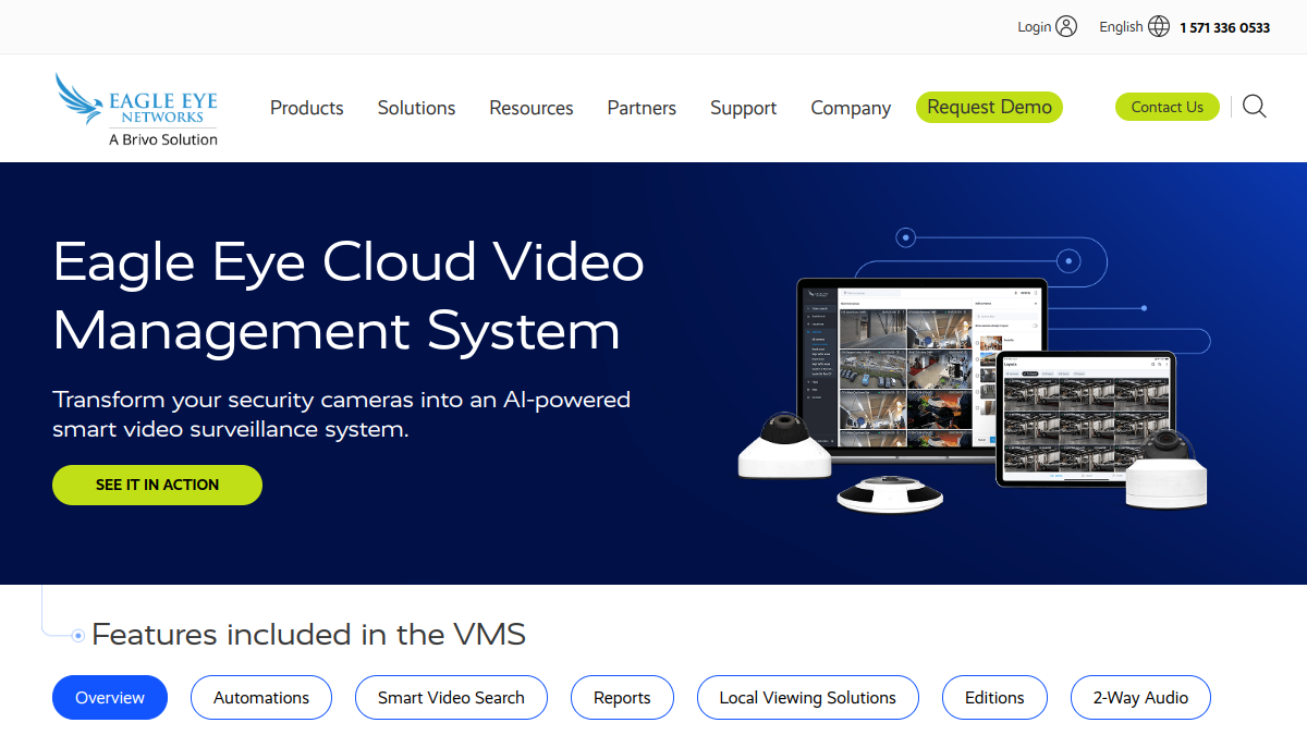 Eagle Eye Networks官网截图