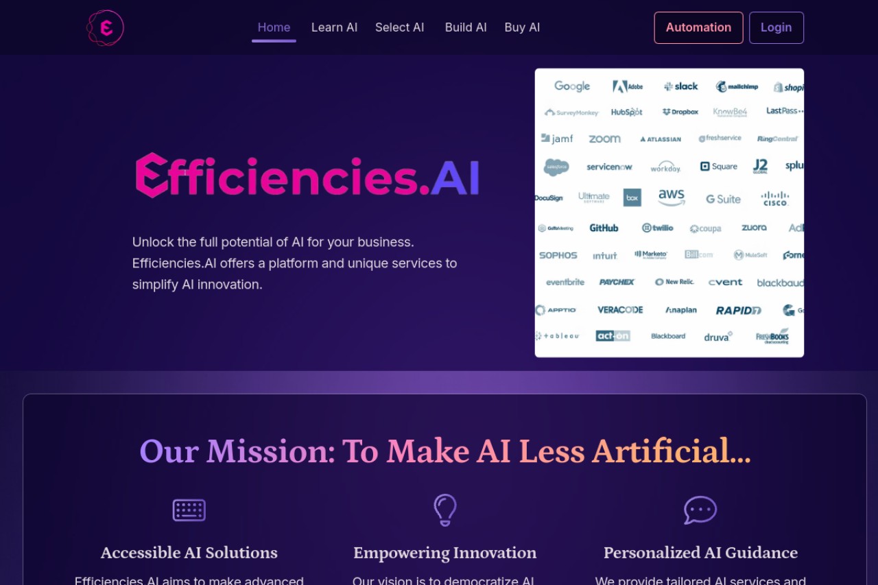 Efficiencies.AI官网截图