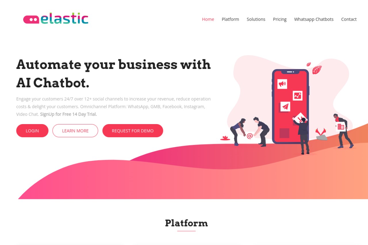 Elastic AI Chatbot官网截图