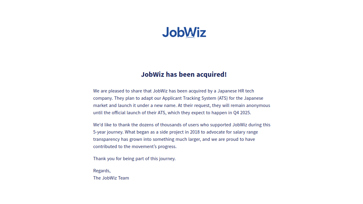 JobWiz官网截图