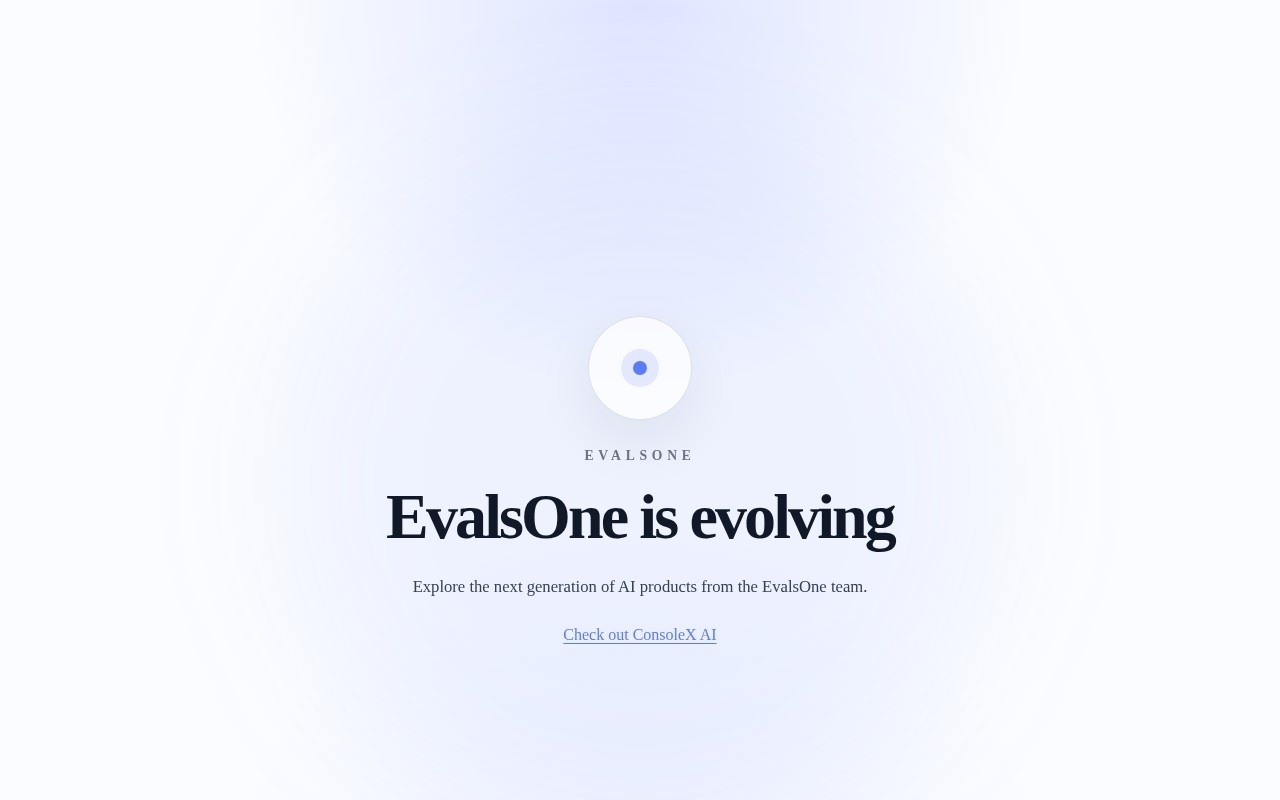 EvalsOne官网截图