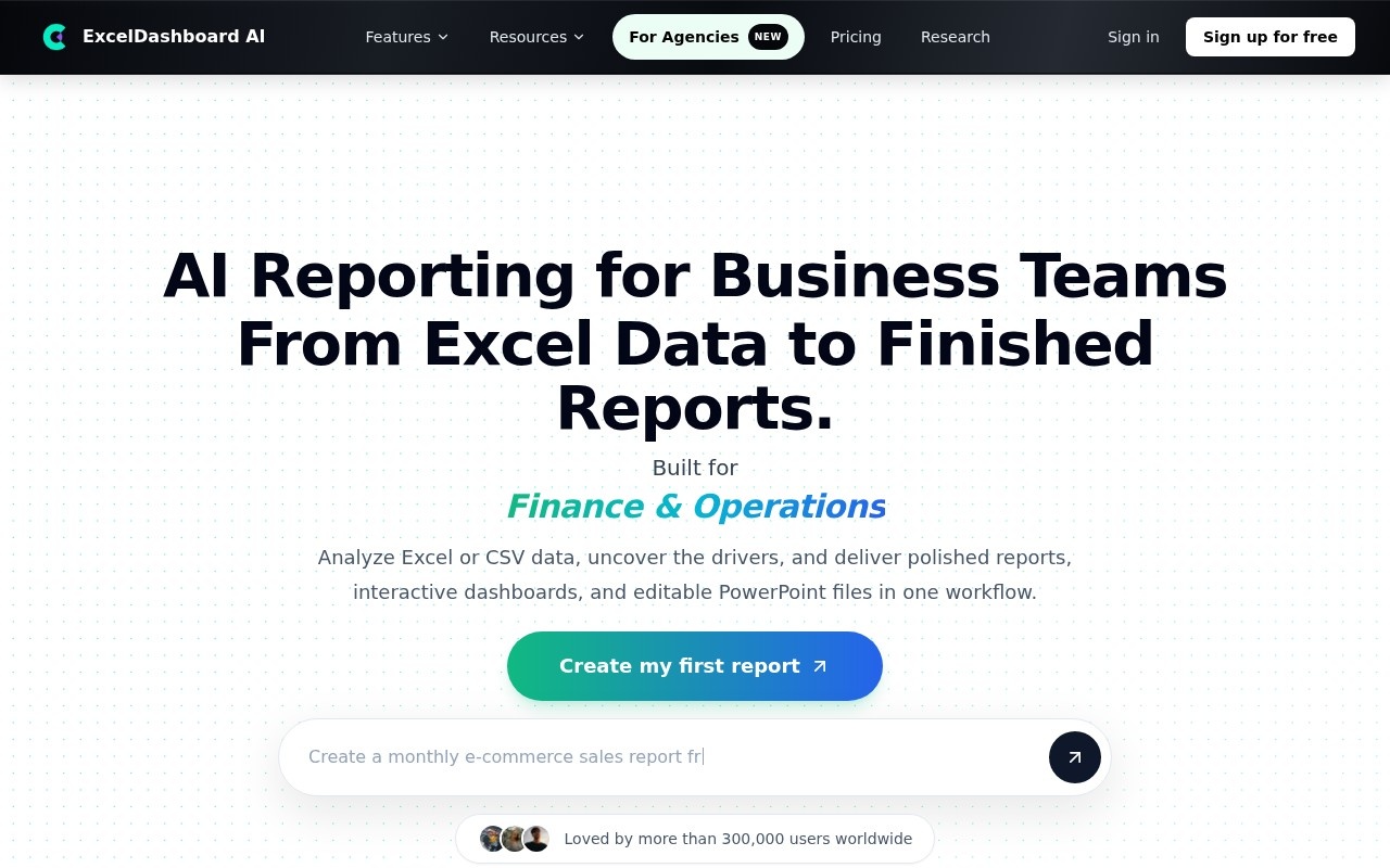 ExcelDashboard Ai官网截图