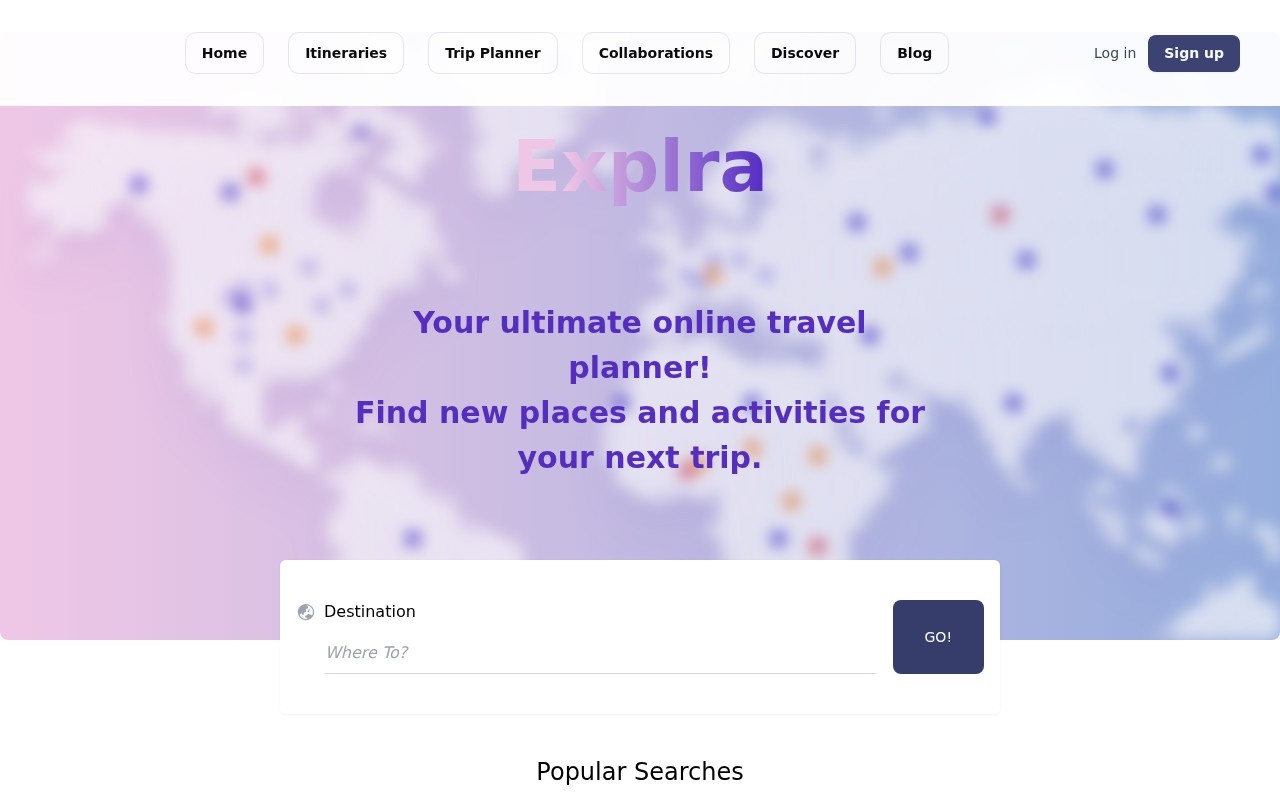 Explra官网截图