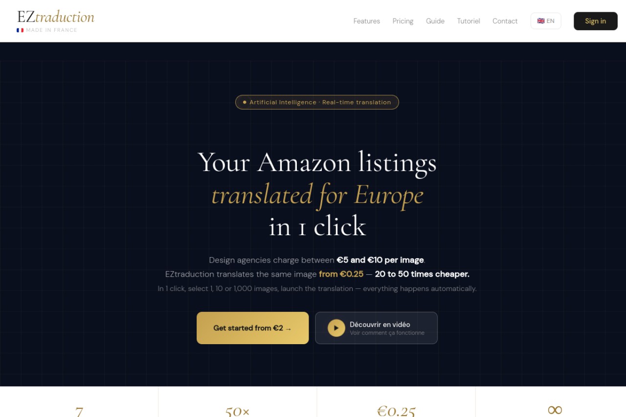 EZtraduction官网截图