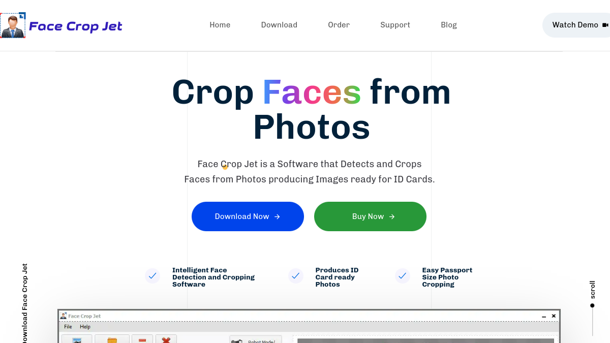 Face Crop Jet官网截图