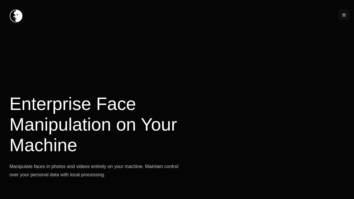 FaceFusion官网截图