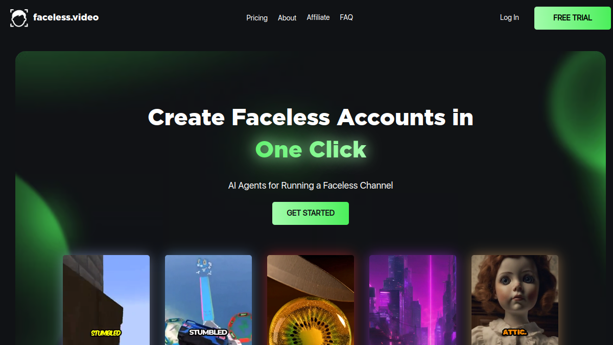 faceless.video官网截图