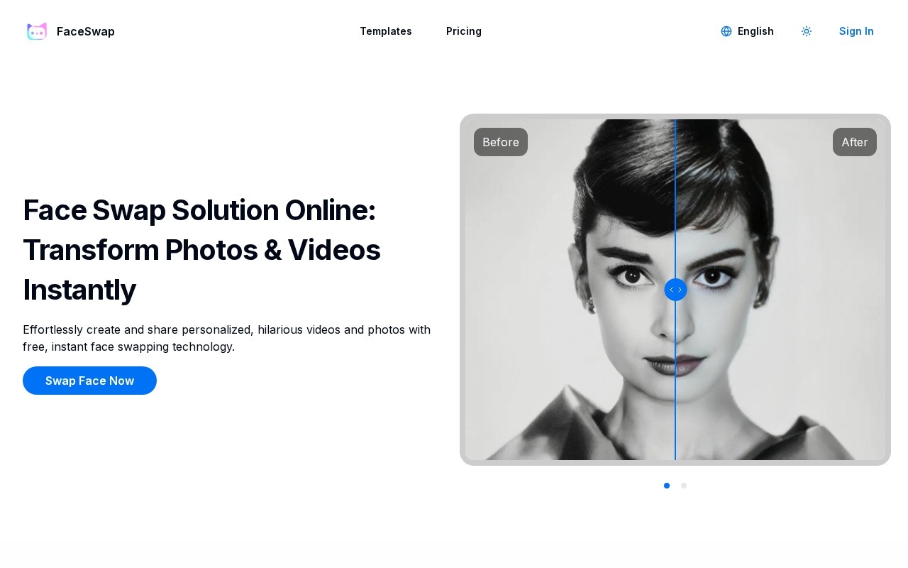 Face Swap Solution Online官网截图
