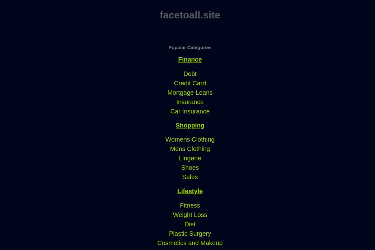 FaceToAll官网截图
