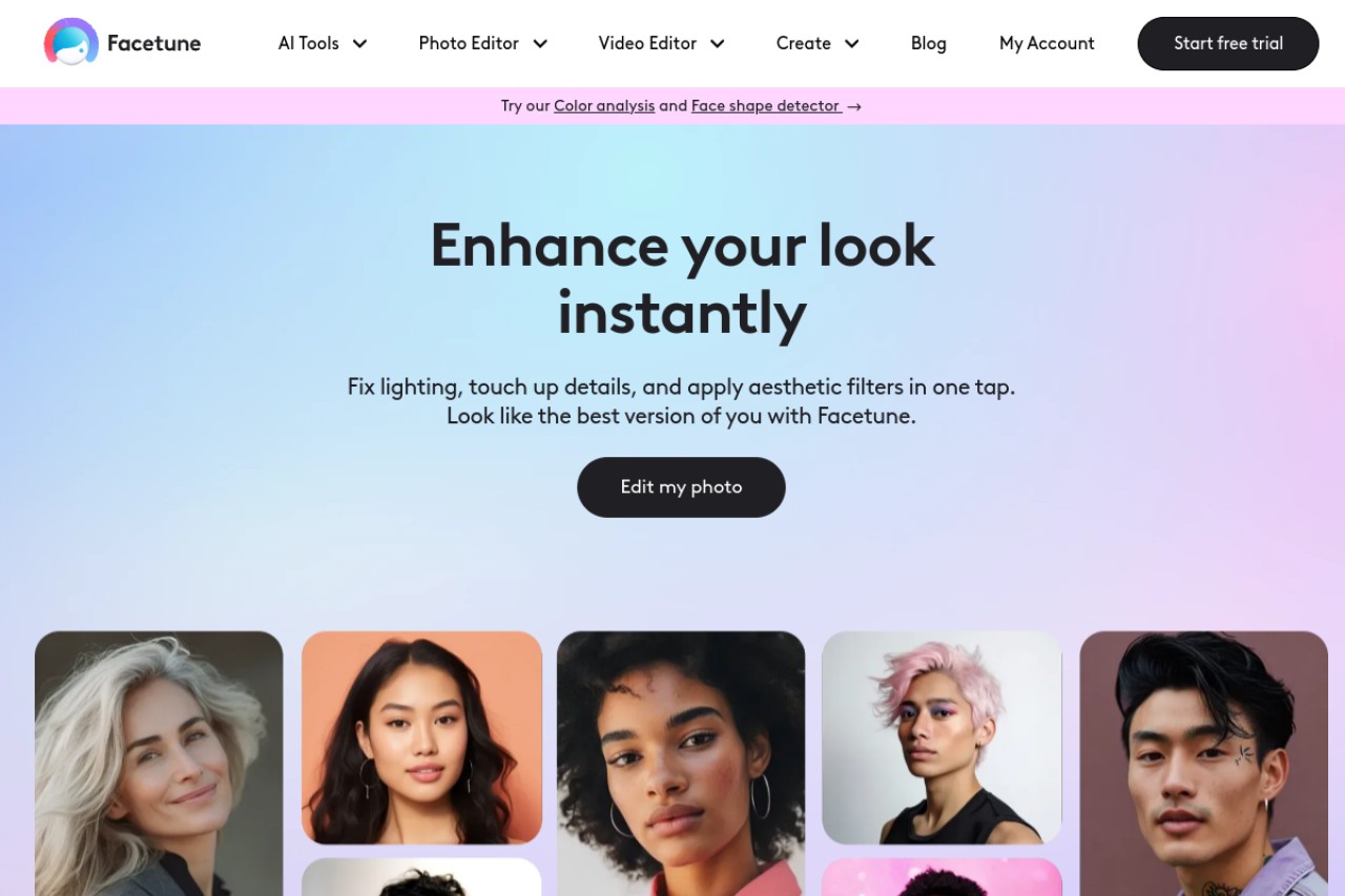 Facetune官网截图