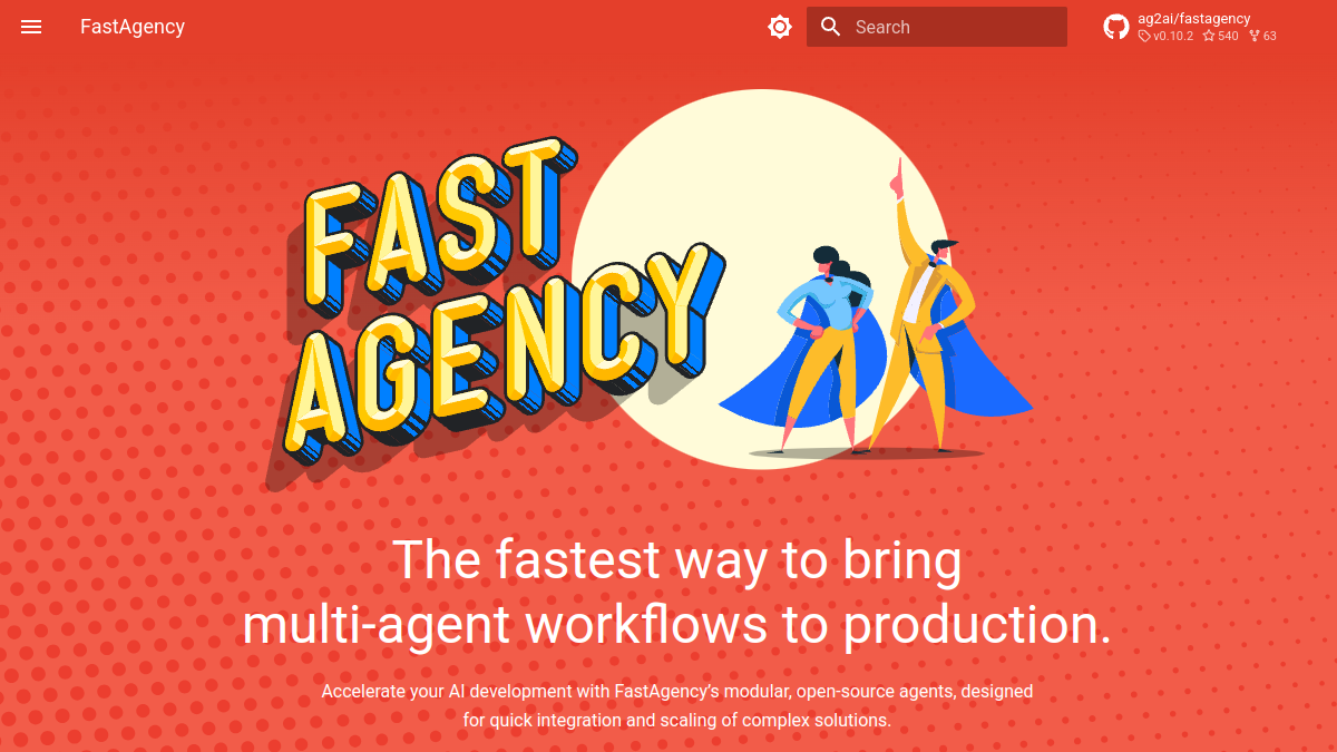FastAgency官网截图