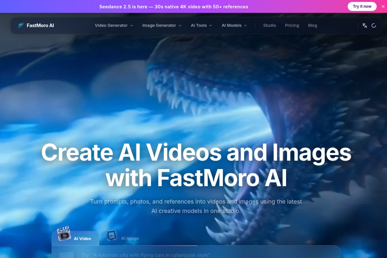FastMoro AI官网截图