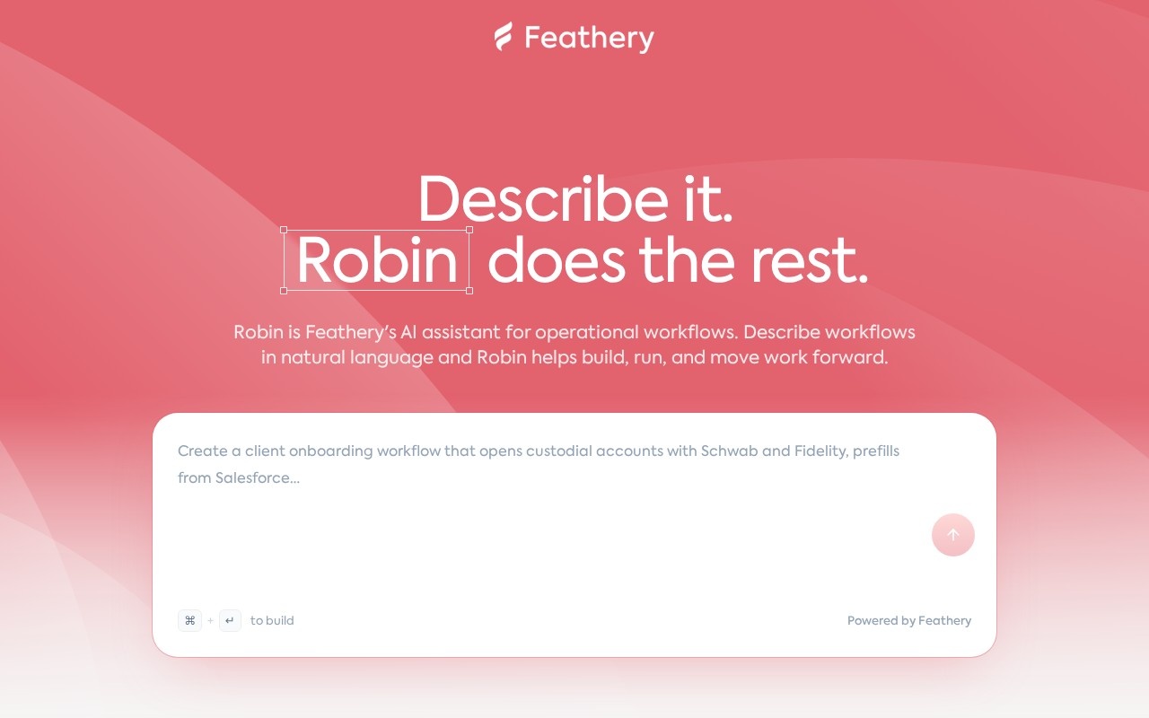 Feathery官网截图