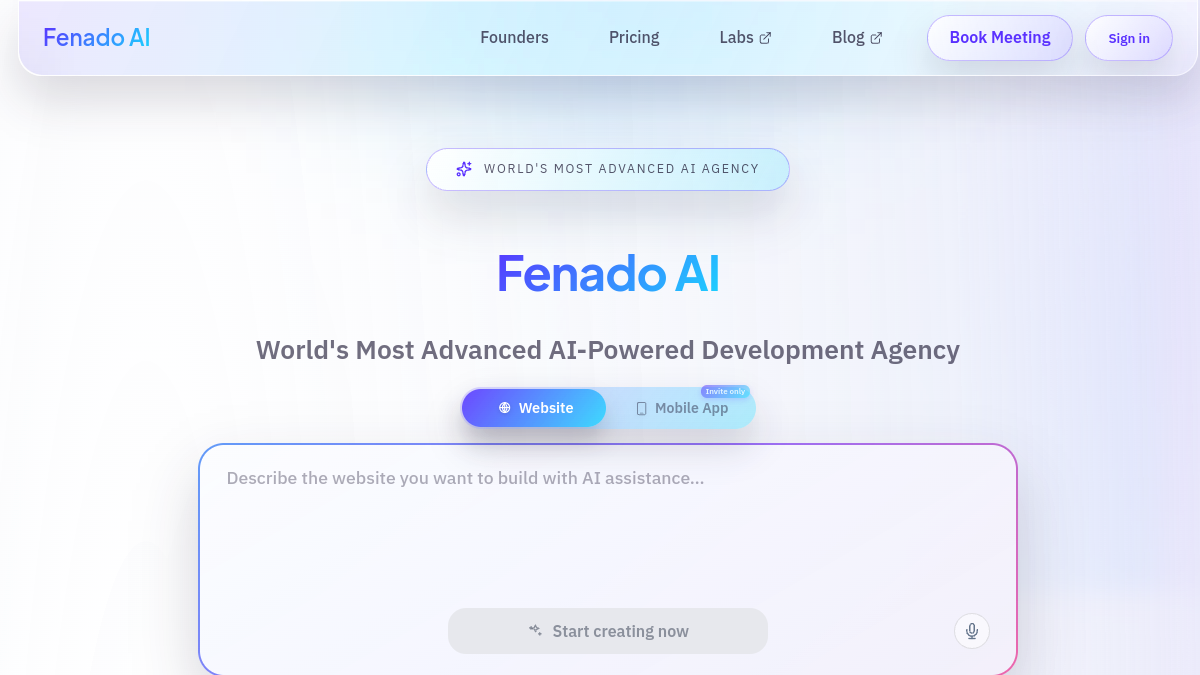 Fenado AI官网截图
