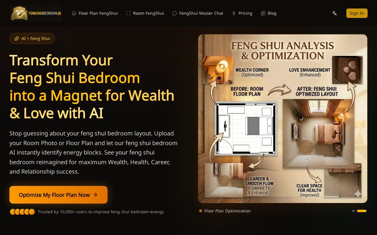 Feng Shui Bedroom官网截图