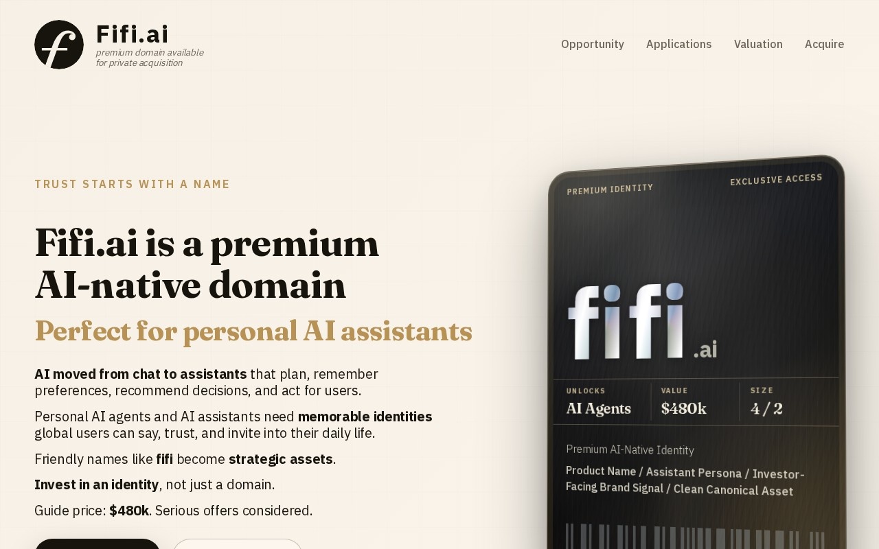 Fifi.ai官网截图