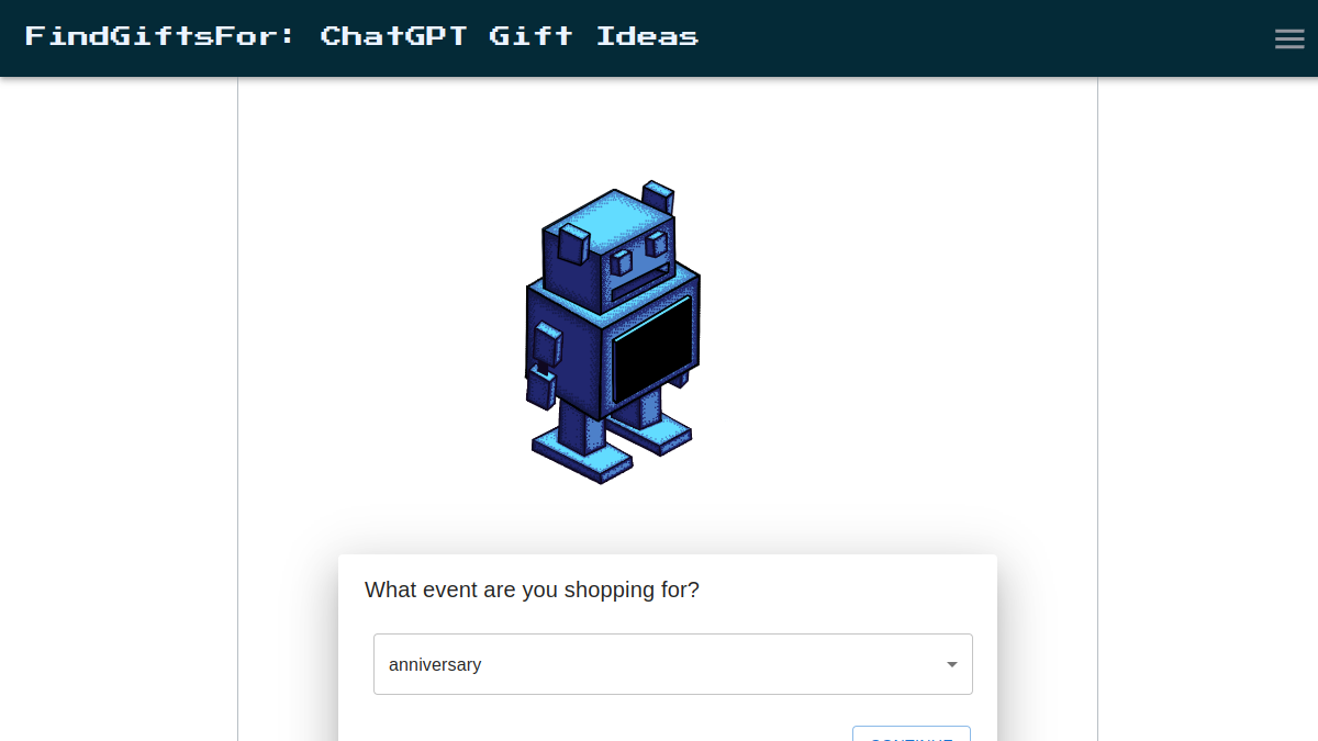 FindGiftsFor ChatGPT gift search官网截图