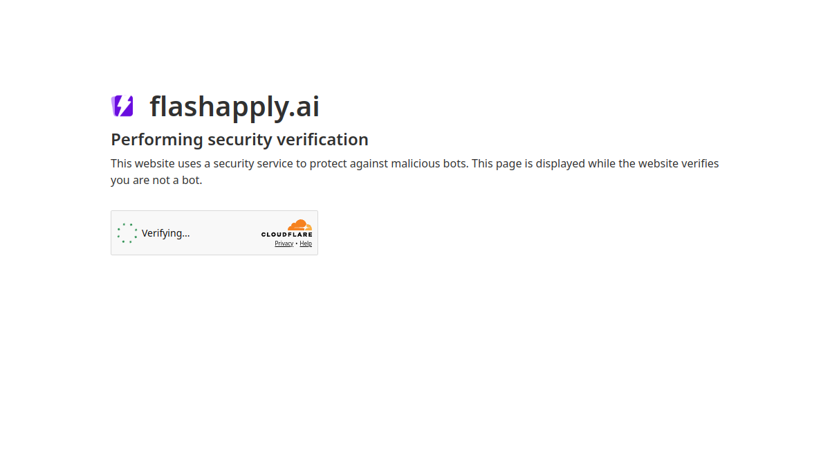 FlashApply官网截图
