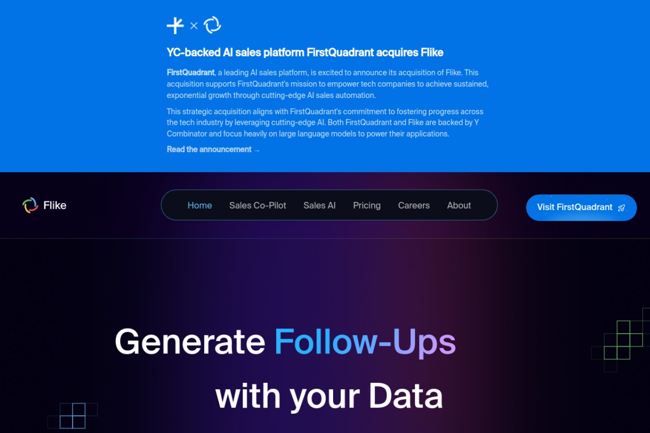 Flike | AI Sales Co-Pilot官网截图