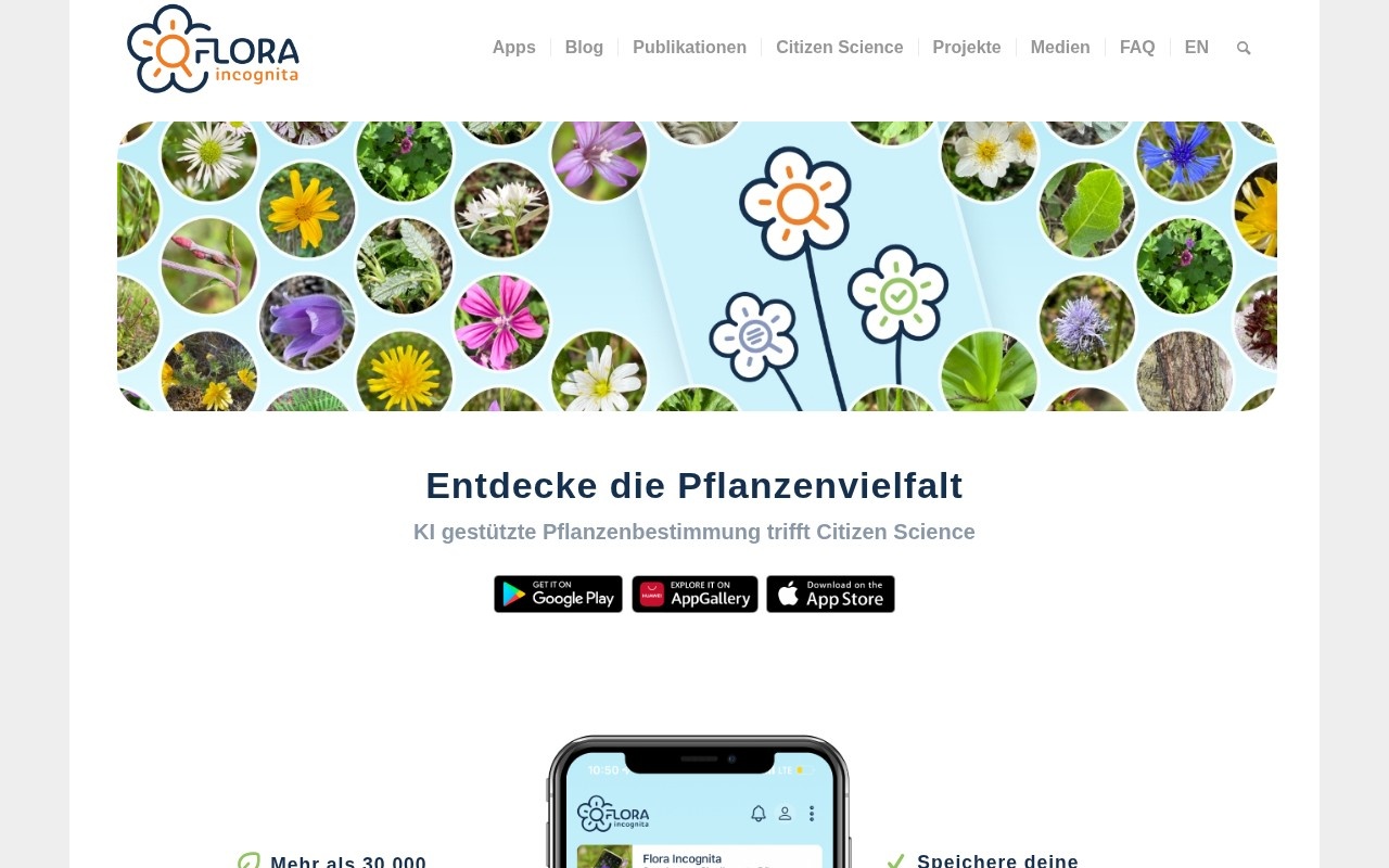 Flora Incognita官网截图