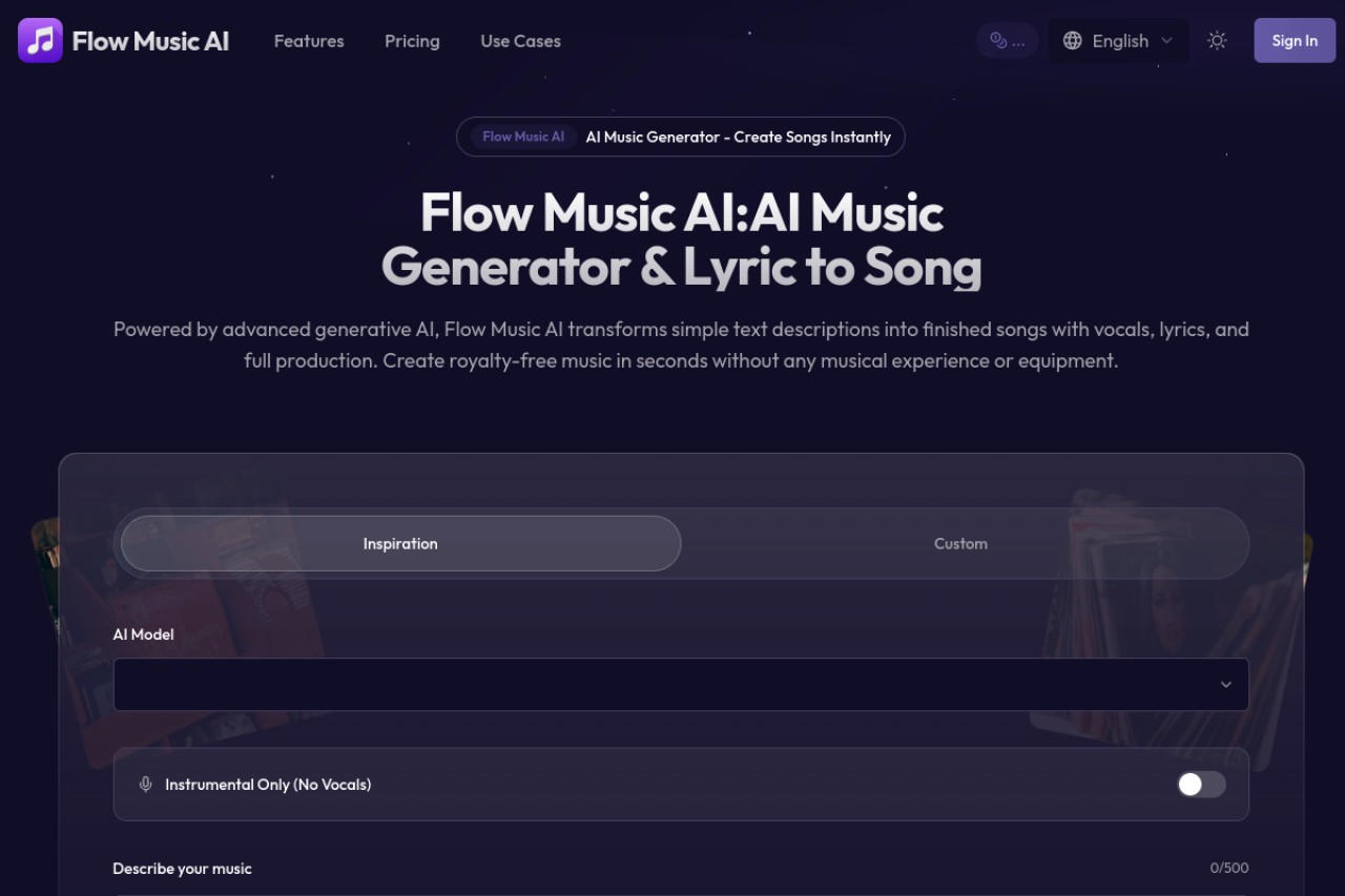 FlowMusic官网截图