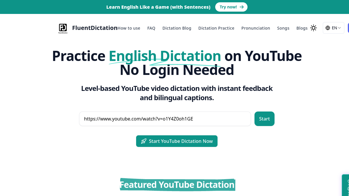 FluentDictation官网截图