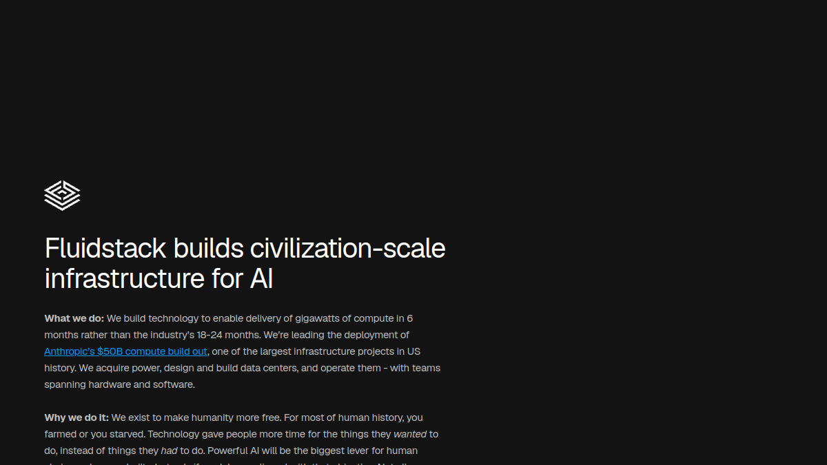 fluidstack.io官网截图