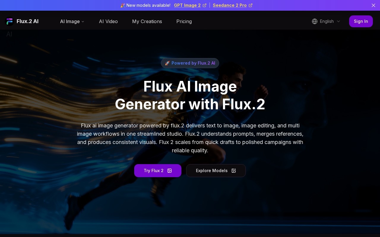 Flux 2 AI官网截图