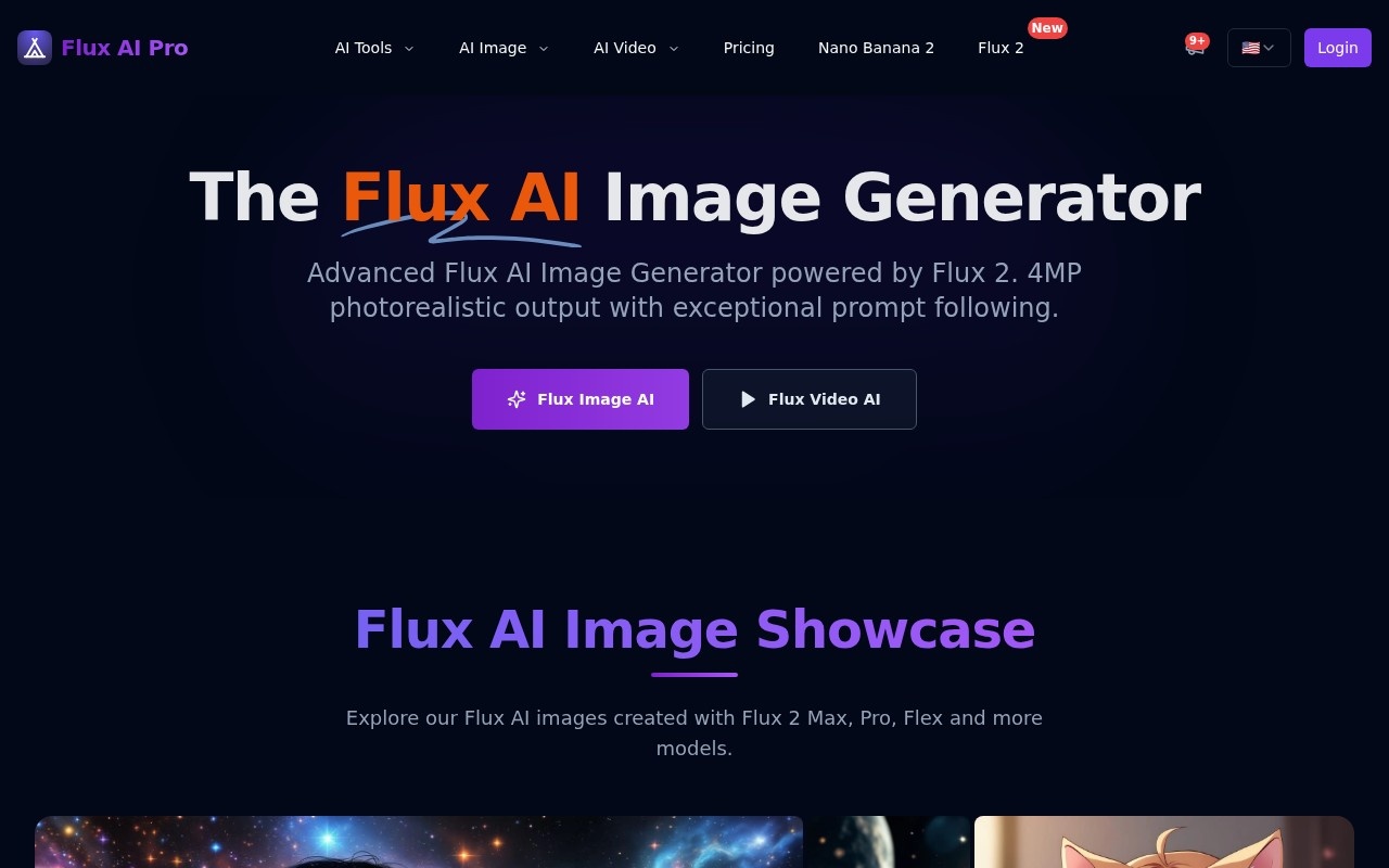 Flux AI Pro官网截图