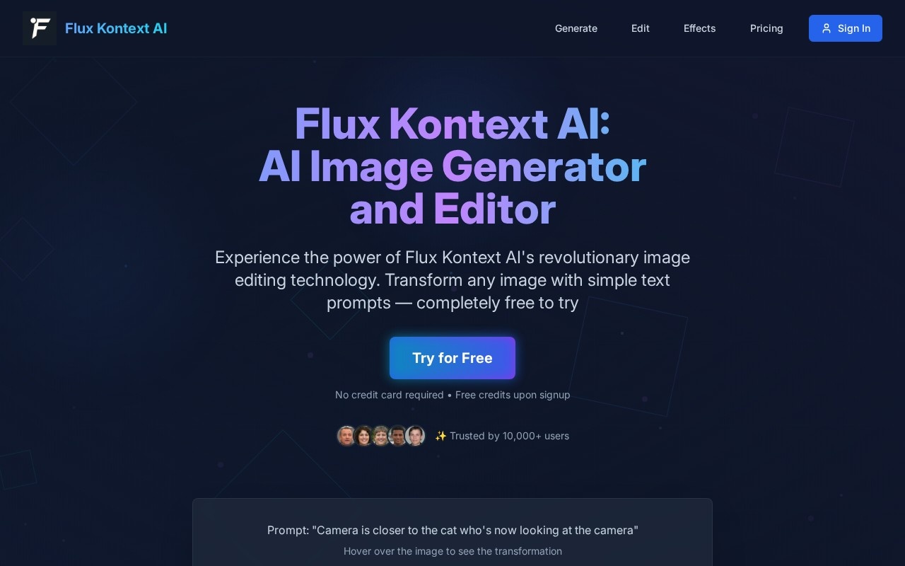 Flux Kontext AI官网截图