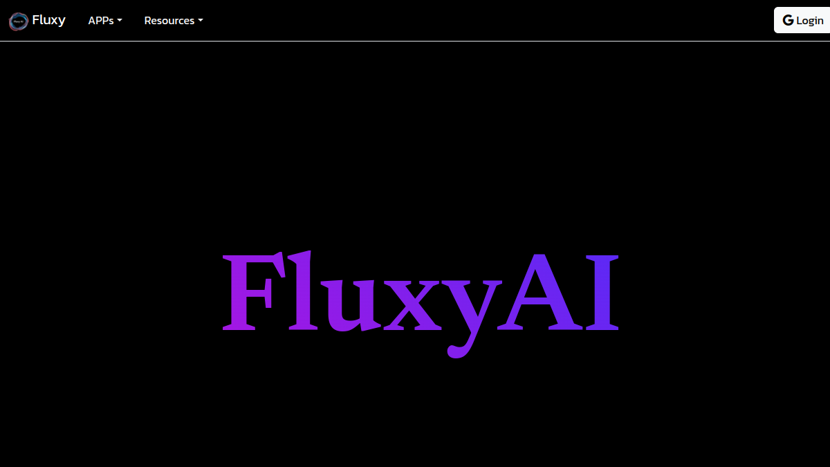 Fluxy AI官网截图