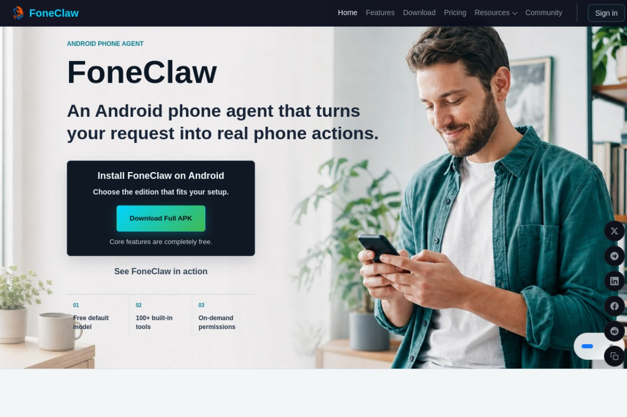 Foneclaw官网截图