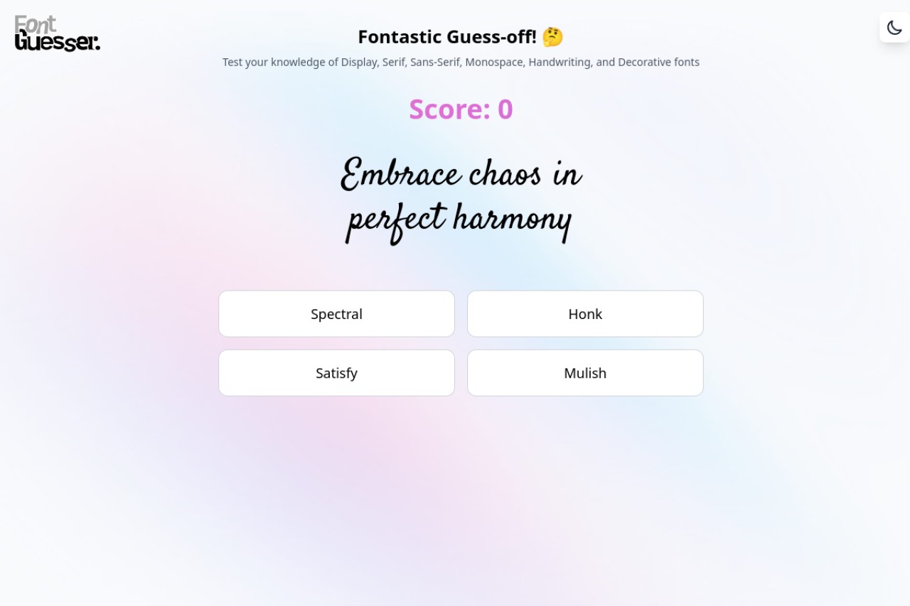 Font Guesser官网截图