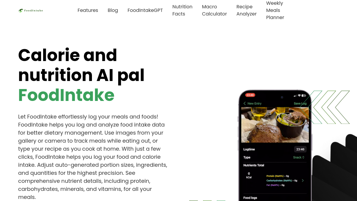 FoodIntake官网截图