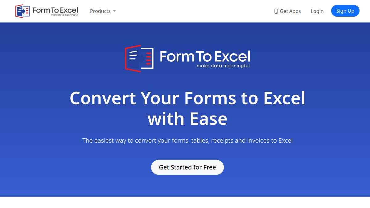 formtoexcel.com官网截图
