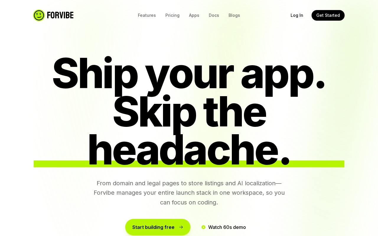 ForVibeApp官网截图
