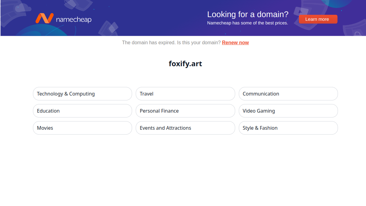 Foxify官网截图