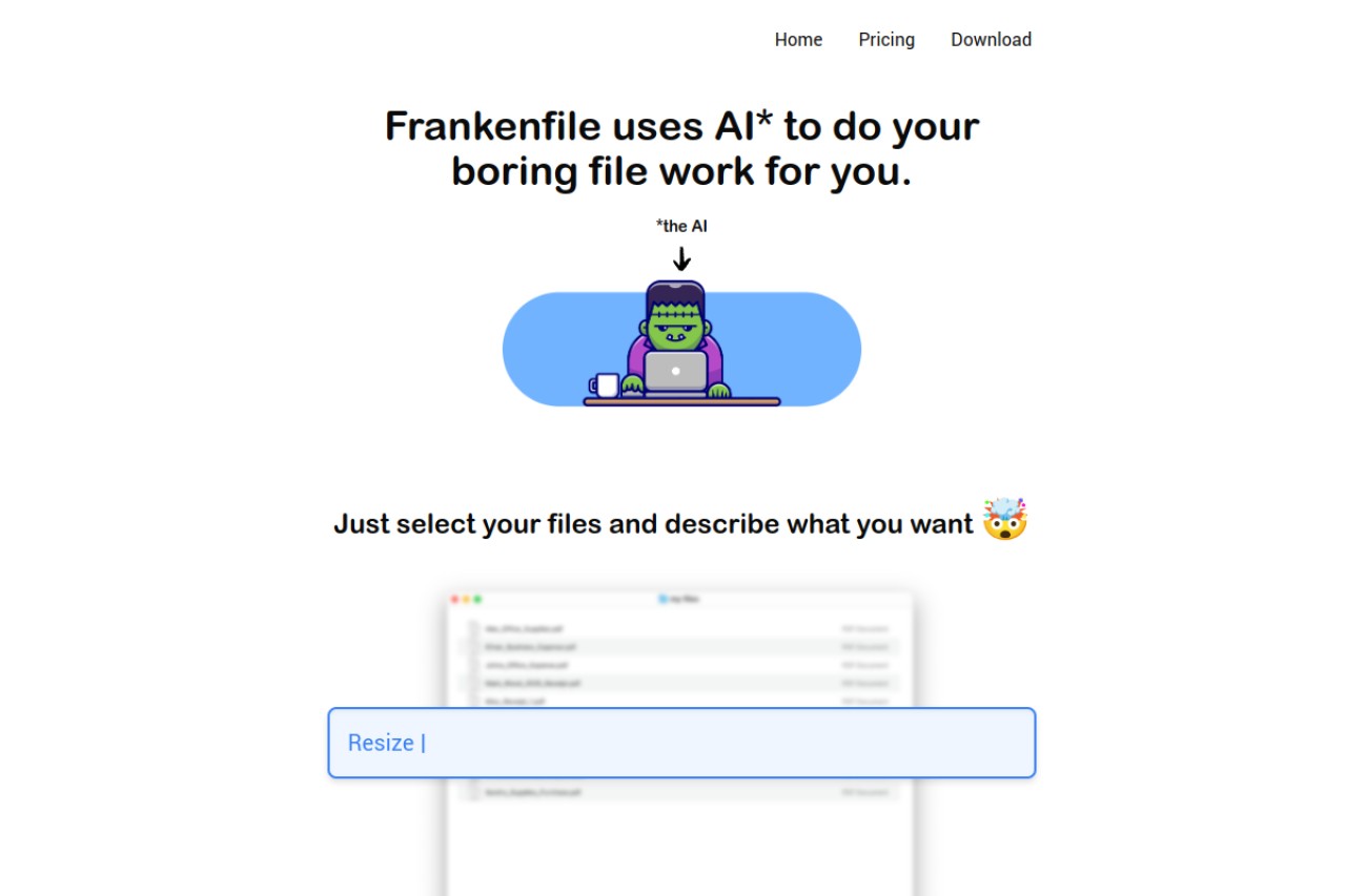 Frankenfile官网截图
