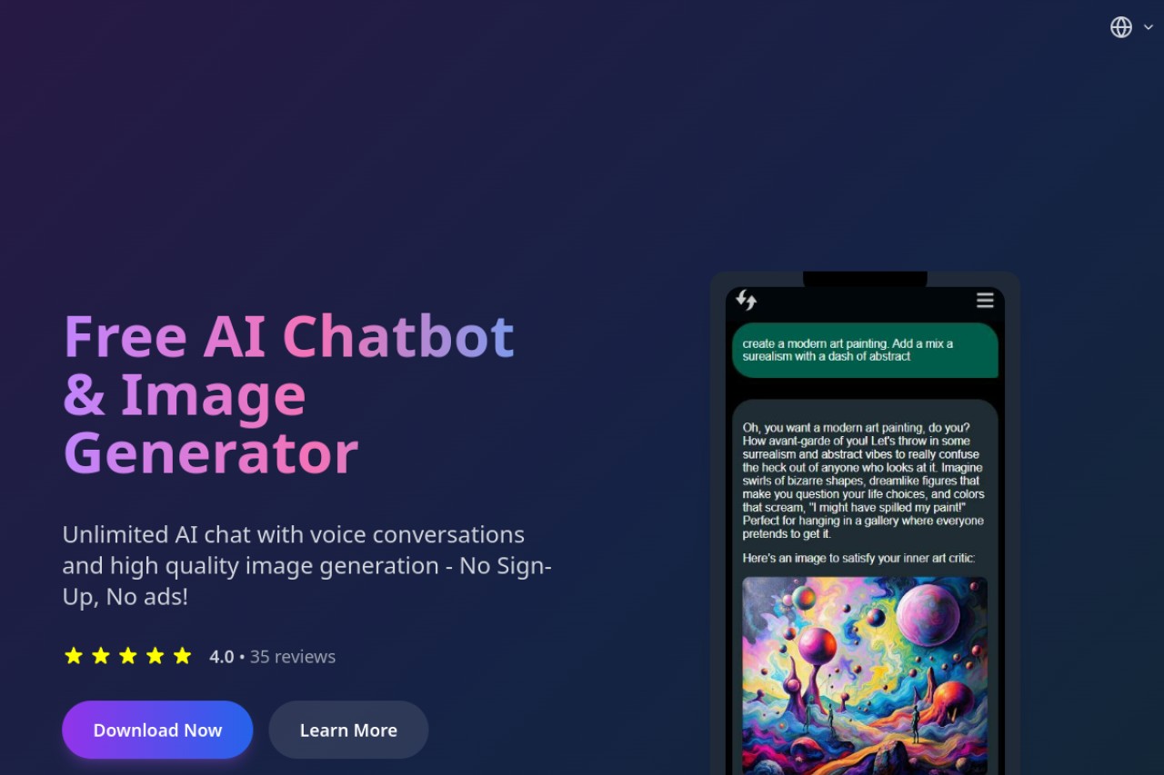 Free AI Chat & Image Generator官网截图