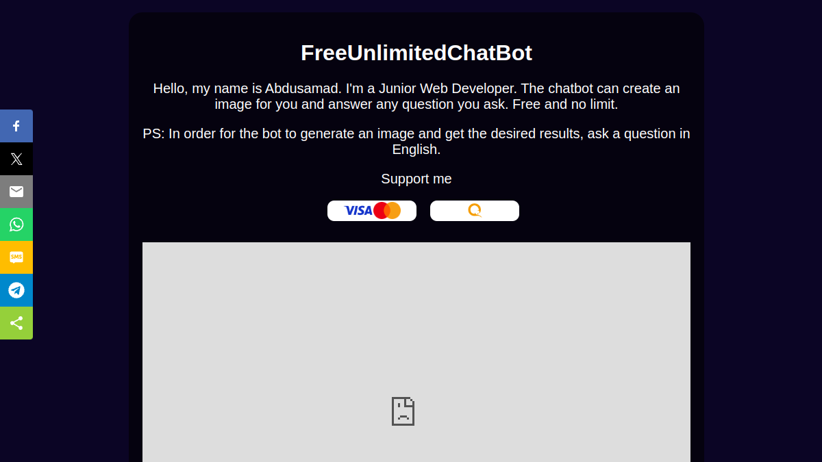 FreeUnlimitedChatBot官网截图