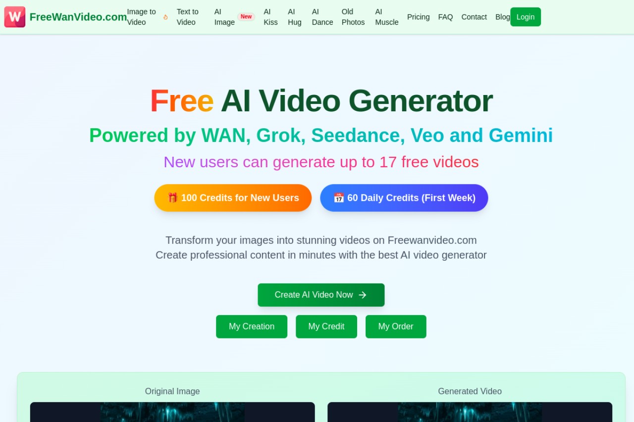 FreeWanvideo官网截图