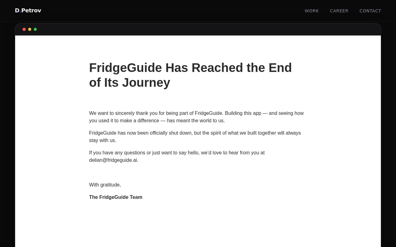 FridgeGuide Ai官网截图